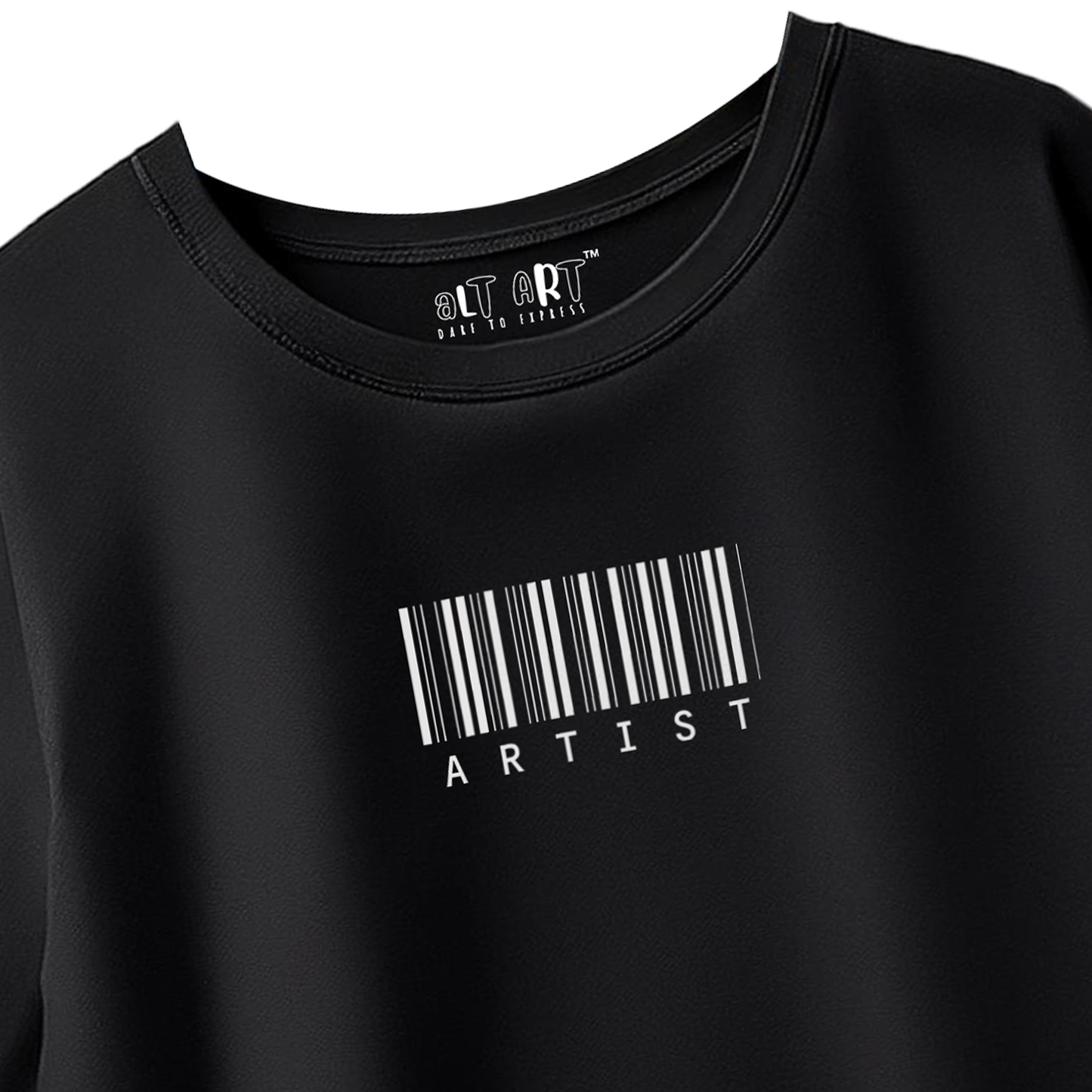 Artist Quote Black Oversized T-Shirt for Men | Artistic Streetwear Graphic Tee