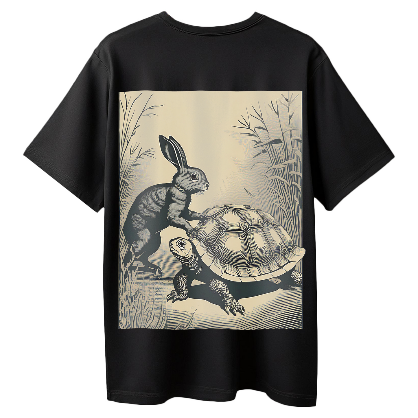 Friends Oversized T-Shirt for Women & Girls - Drop Shoulder Boxy Fit Black Oversized Fit T-shirt