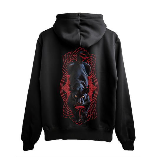 Black Panther Graphic Hoodie for Women | Black Streetwear Hoodie India
