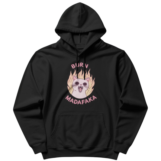“Burn Madafaka” Graphic Hoodie for Men | Funny Streetwear Hoodie India