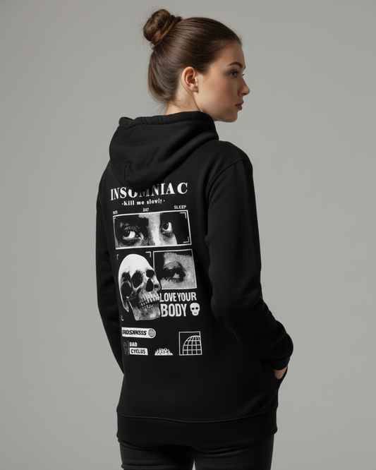 Insomniac Hoodie for Women | Graphic Hoodie for Girls India