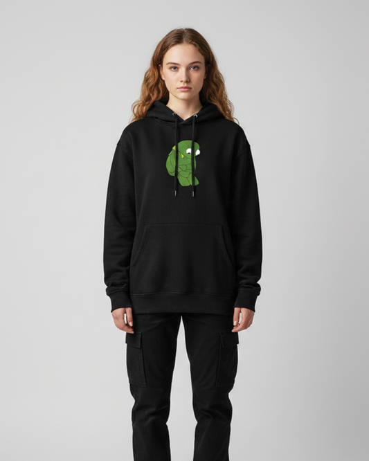 Kermit The Frog Hoodie for Women | Black Graphic Hoodie India