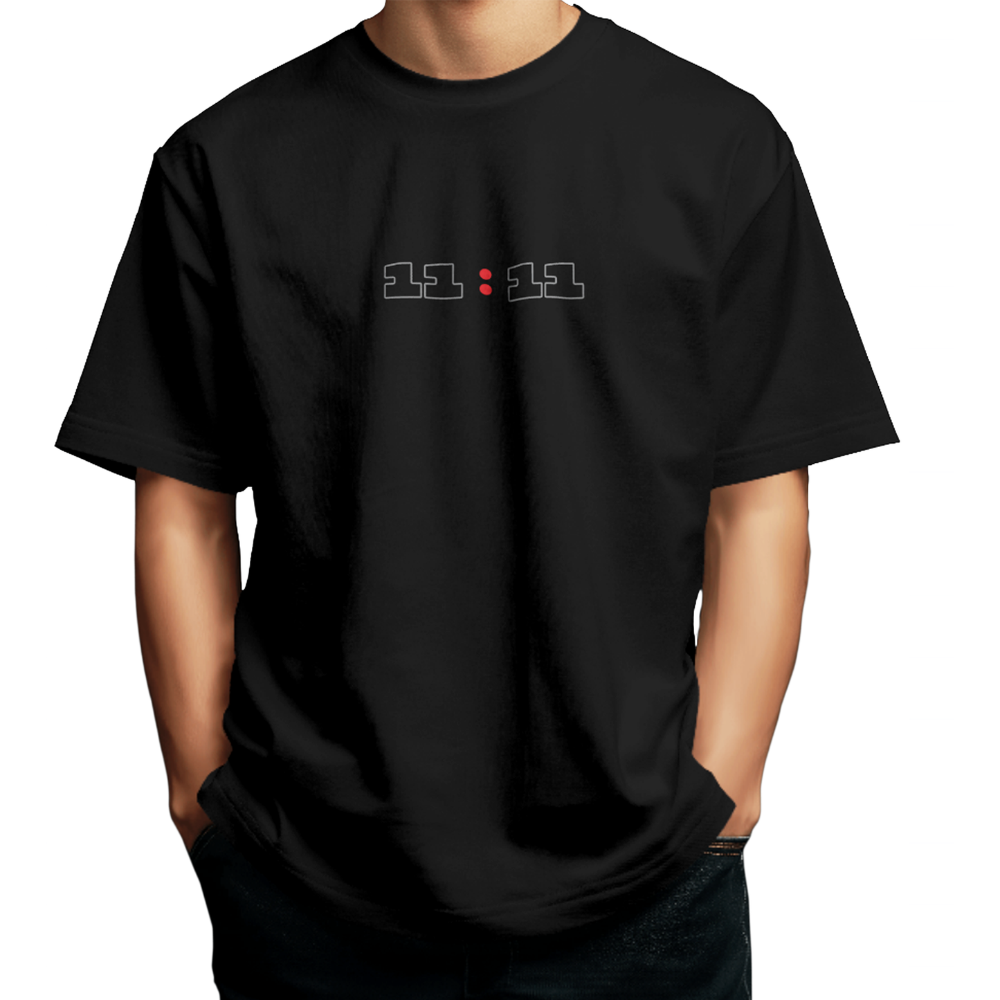 11:11 Eleven Eleven Oversized T-Shirt for Men & Boys – Manifestation Graphic Tee