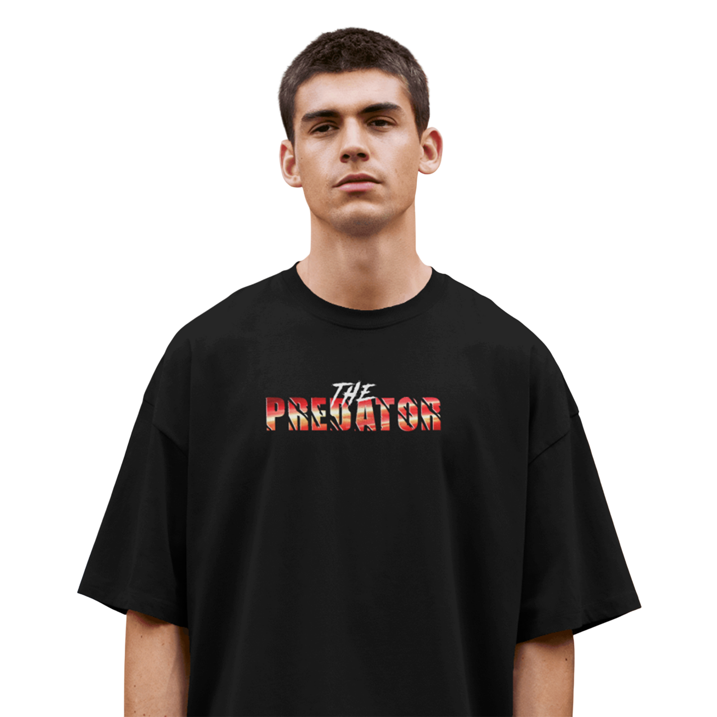 The Predator Oversized T-Shirt for Men & Boys - Bold Tiger Graphic Tee