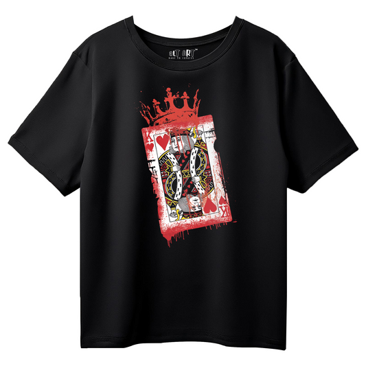 SRK King Oversized T-Shirt for Men | Shah Rukh Khan KING Graphic Black Streetwear Tee