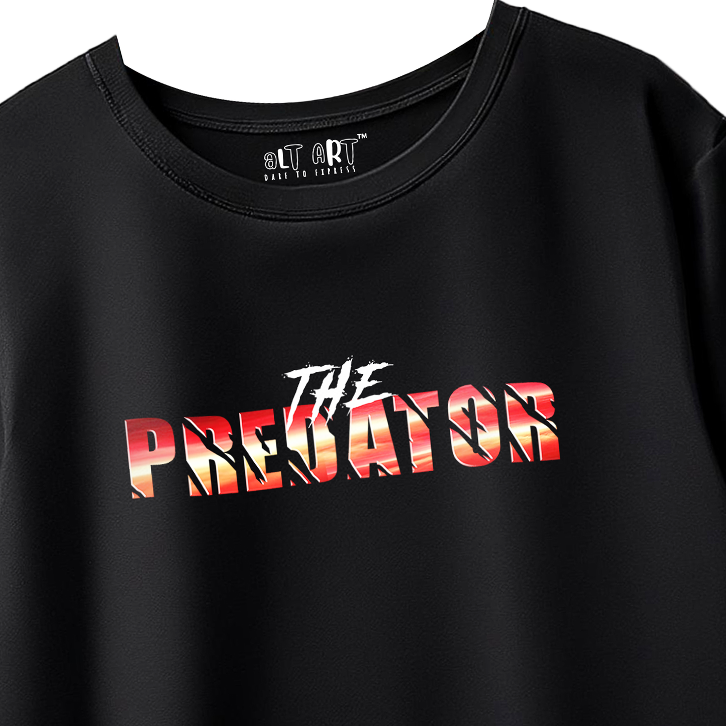 The Predator Oversized T-Shirt for Men & Boys - Bold Tiger Graphic Tee