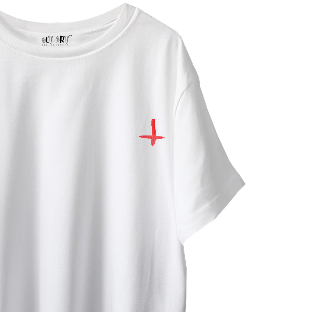 Abstract Art Oversized T-Shirt for Women & Girls - Exclusive Abstract Artwork T-shirt