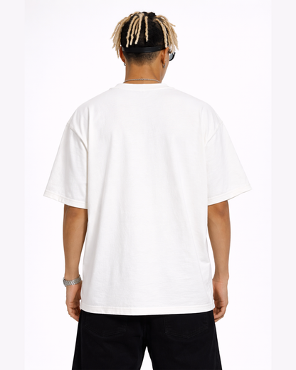 Banana Graphic White Oversized T Shirt for Men | Funny Cartoon Oversized Tee