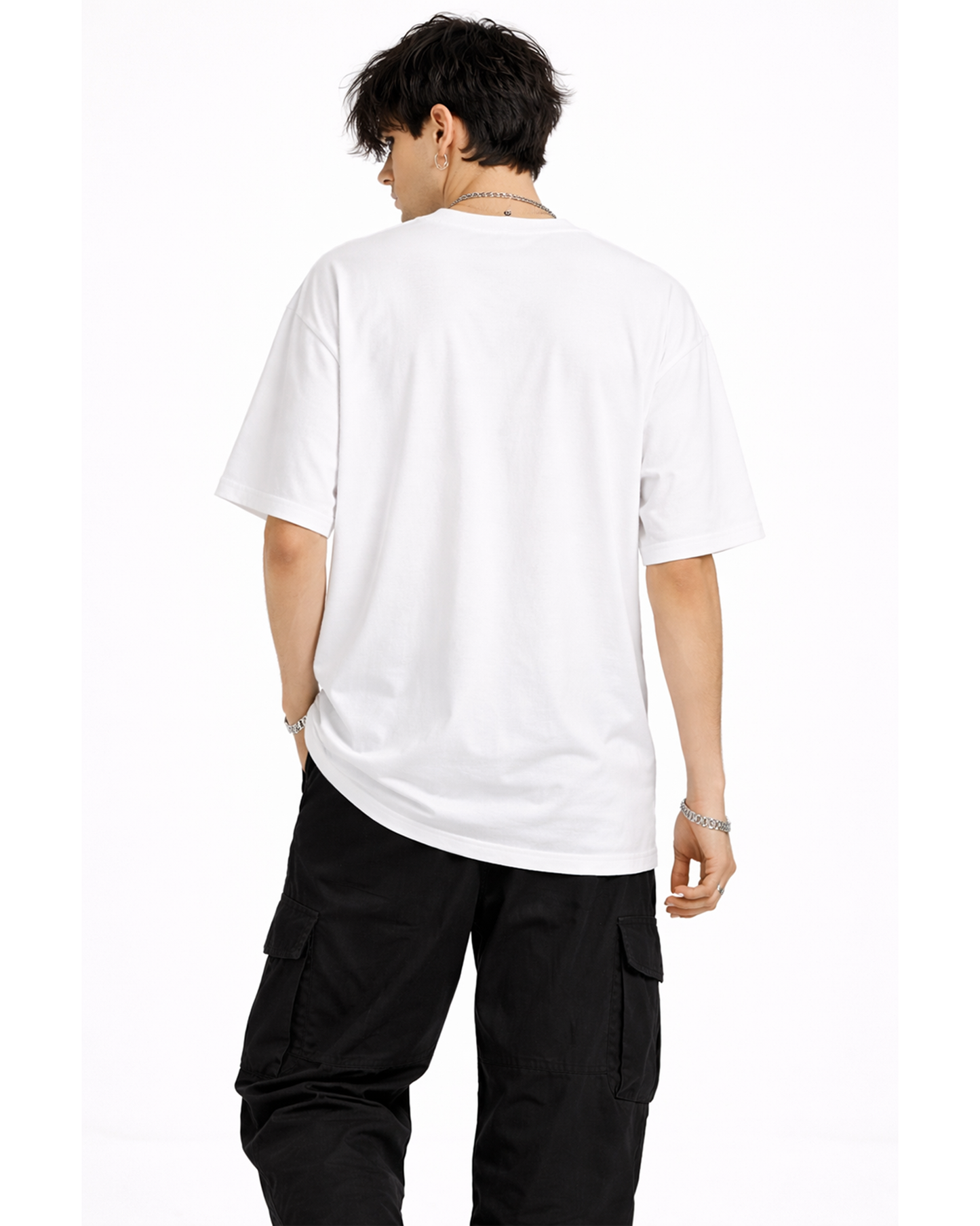 Gothic Vampire Mouth Oversized T Shirt for Men | Vampire Fangs Graphic Printed Oversized T Shirt | Boxy Fit Premium Streetwear Tee