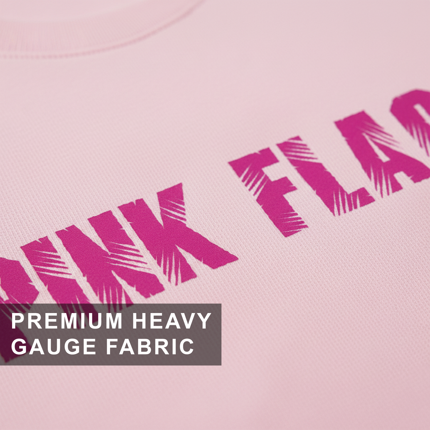 Pink Flag Pink Oversized T-Shirt for Women | Funny Oversized T-Shirt