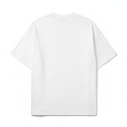 Solid White Oversized T-Shirt for Men | Premium Cotton Streetwear Oversized Tee