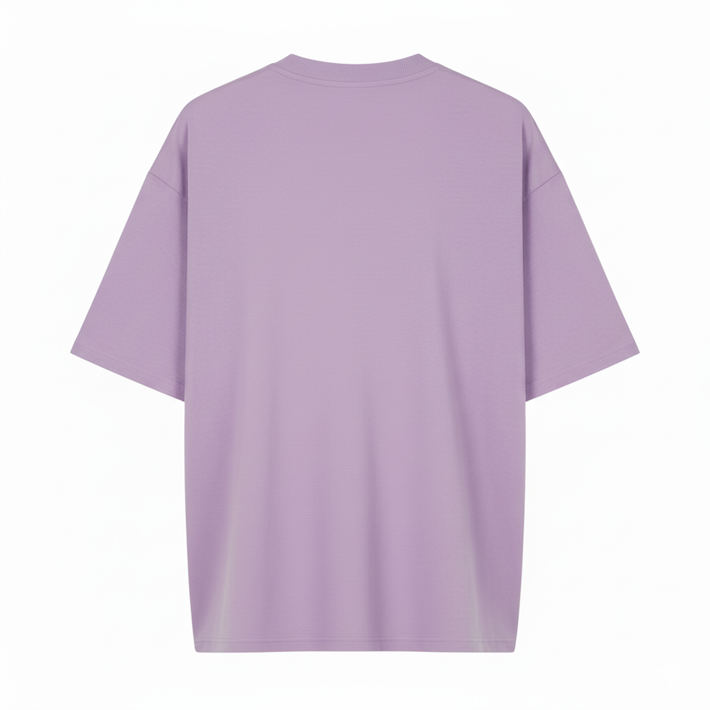 Made In Hell Graphic Oversized T-Shirt for Men | Lavender Streetwear Cotton T-Shirt