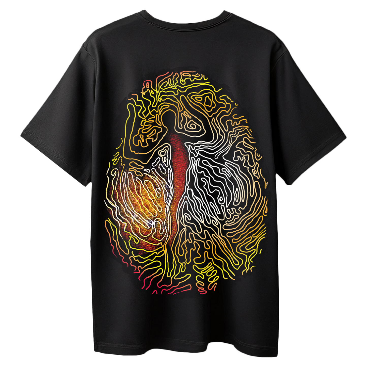 Chaos Oversized T-Shirt for Women & Girls - Exclusive Abstract Artwork T-shirt