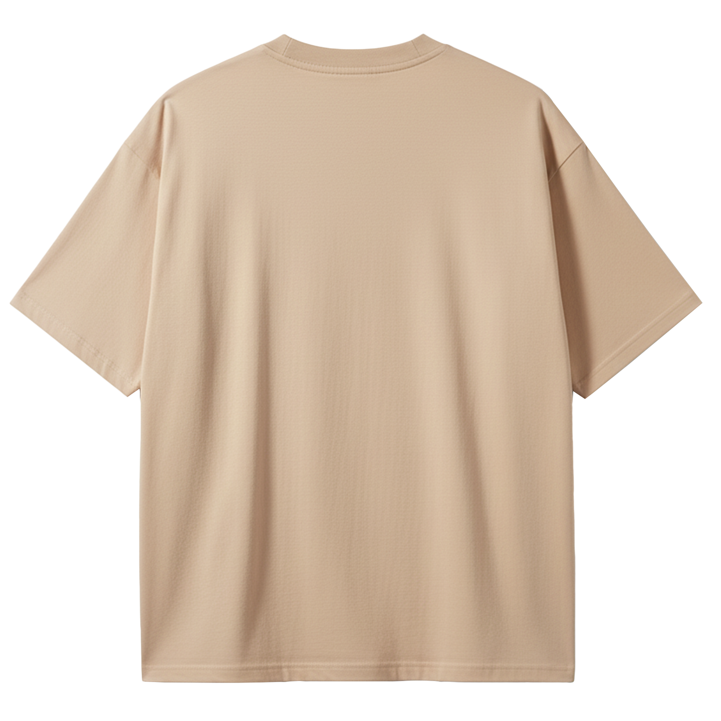 Made In Hell Graphic Oversized T-Shirt for Men | Beige Streetwear Cotton T-Shirt