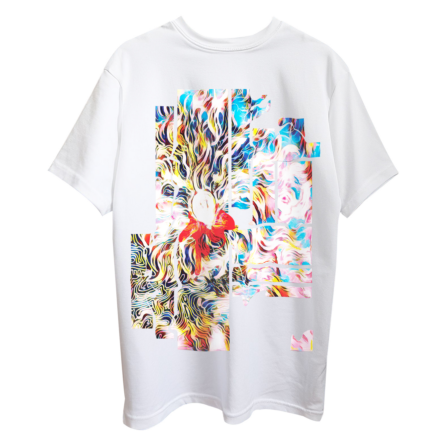 Abstract Art Oversized T-Shirt for Women & Girls - Exclusive Abstract Artwork T-shirt