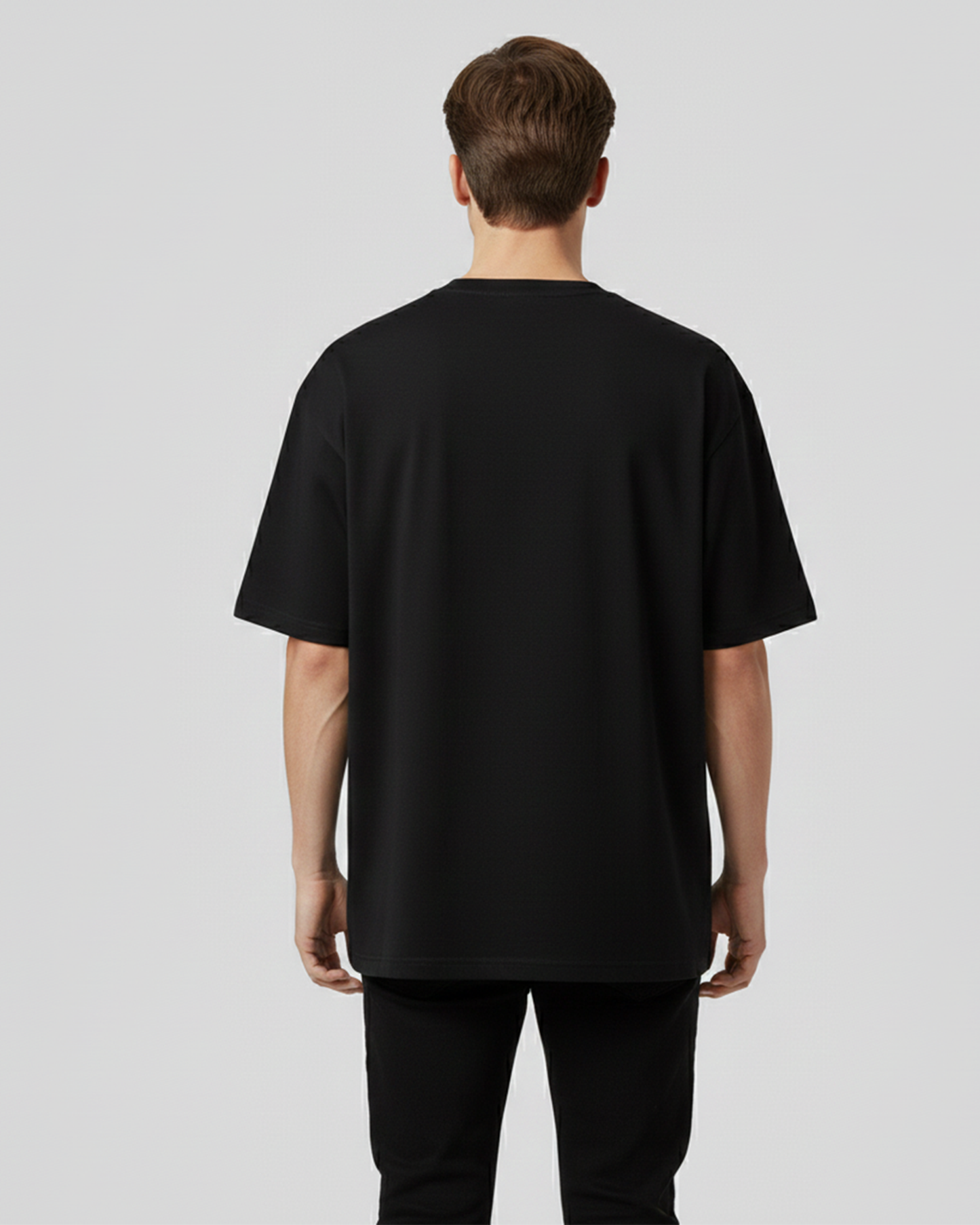 Embrace the Absurd Black Oversized T-Shirt for Men | Quote Oversized Streetwear Tee
