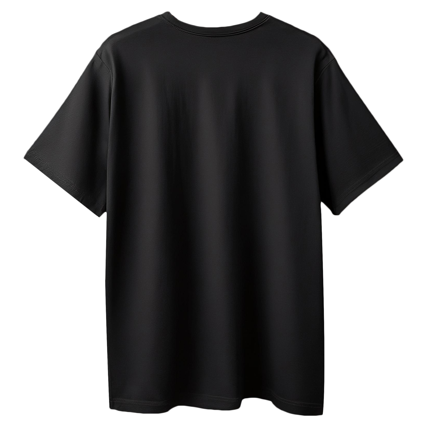Solid Black Oversized T-Shirt for Men | Pure Cotton Plain Streetwear Tee