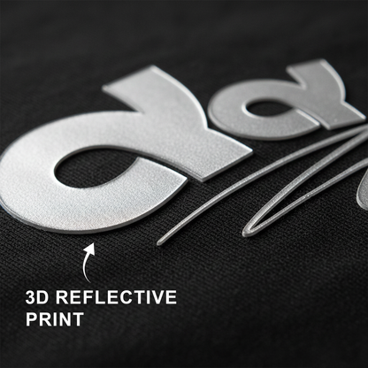 Cosmic Existence Graphic Black Oversized T-Shirt for Men | Abstract Art Streetwear Tee