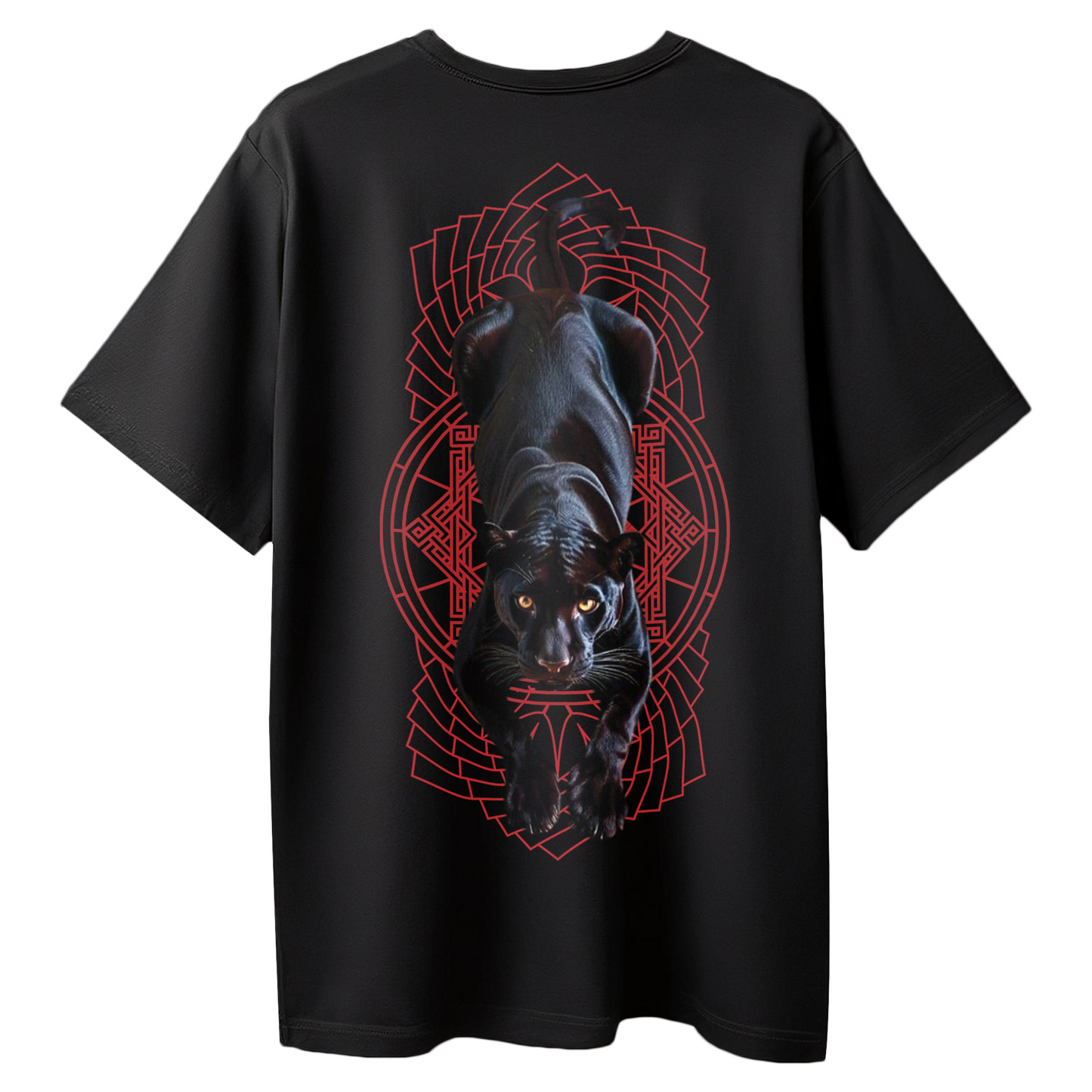 Black Panther Graphic Printed Oversized T-Shirt for Men & Boys
