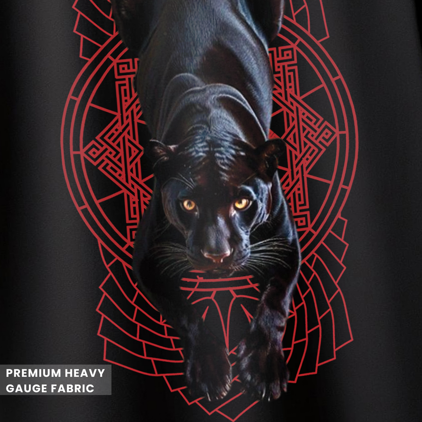 Black Panther Graphic Printed Oversized T-Shirt for Men & Boys