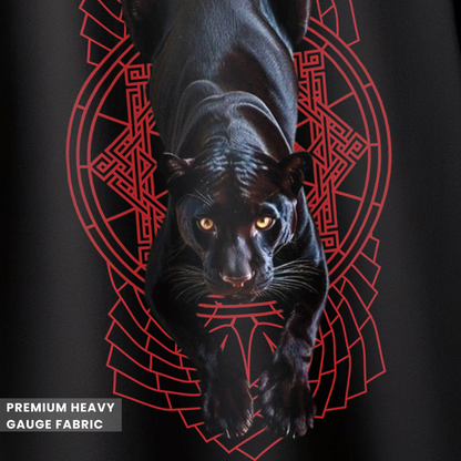 Black Panther Graphic Printed Oversized T-Shirt for Men & Boys