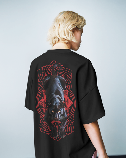 Black Panther Oversized T-Shirt for Women & Girls