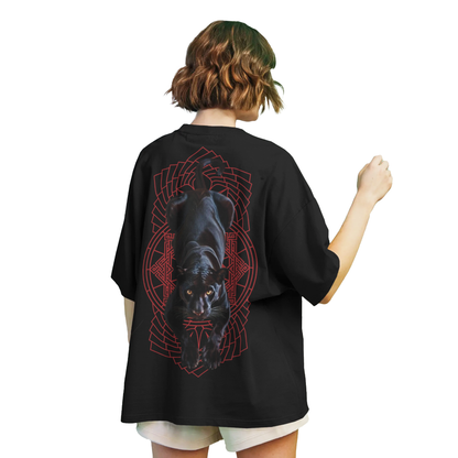 Black Panther Oversized T-Shirt for Women & Girls