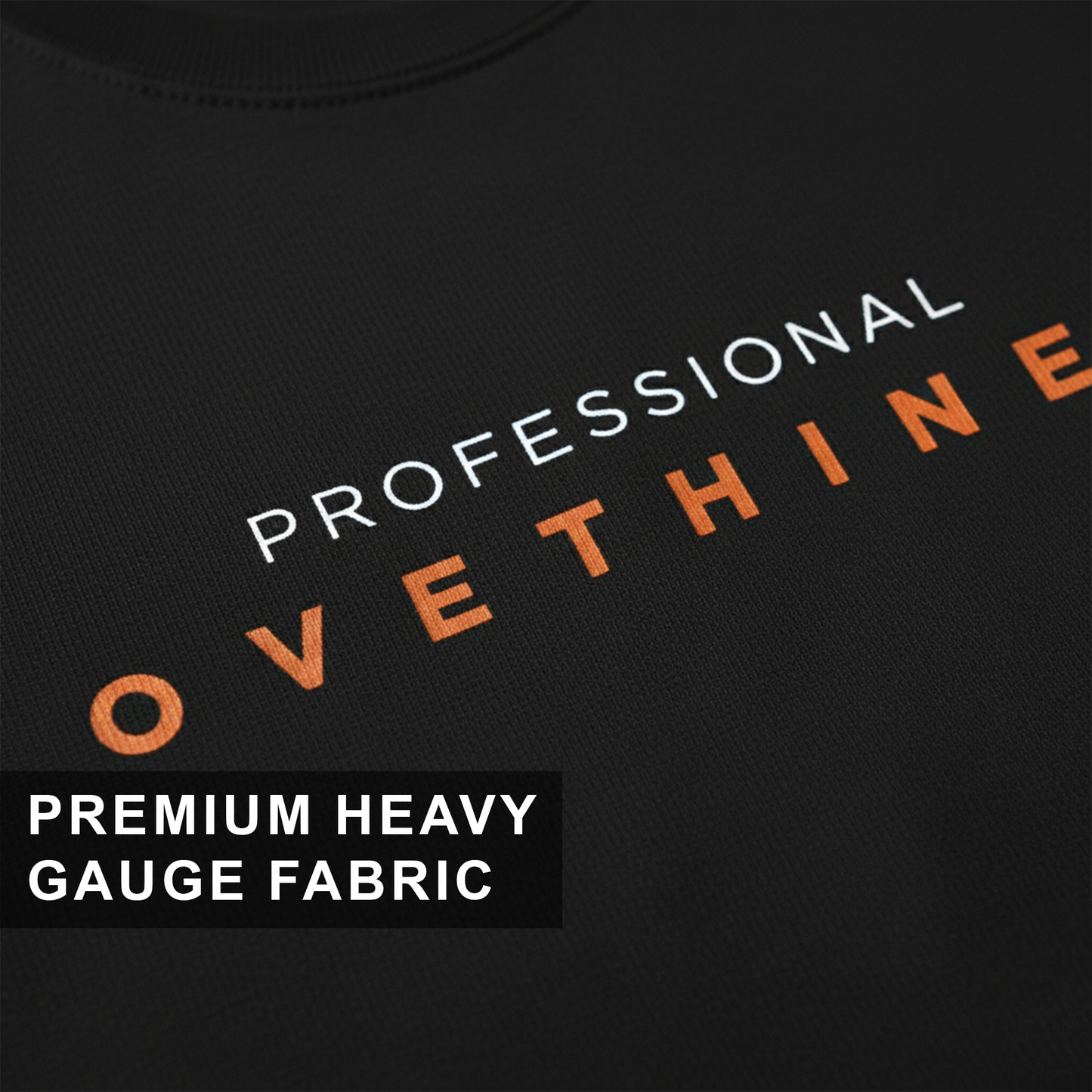 Professional Overthinker Black Oversized T-Shirt for Men & Boys - Funny Graphic Tee