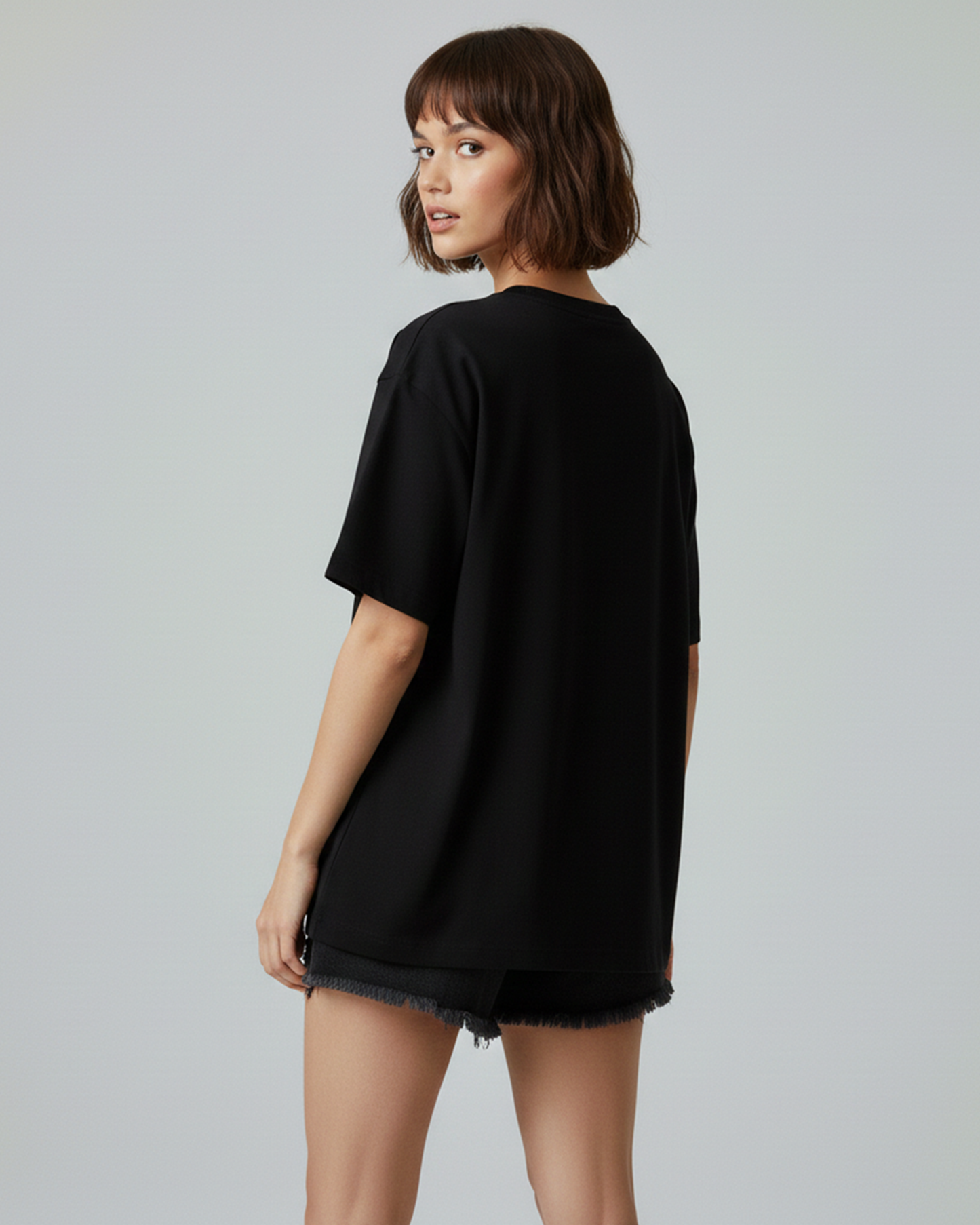 I Told My Therapist About You Black Oversized T-Shirt for Women & Girls - Sassy Statement Tee