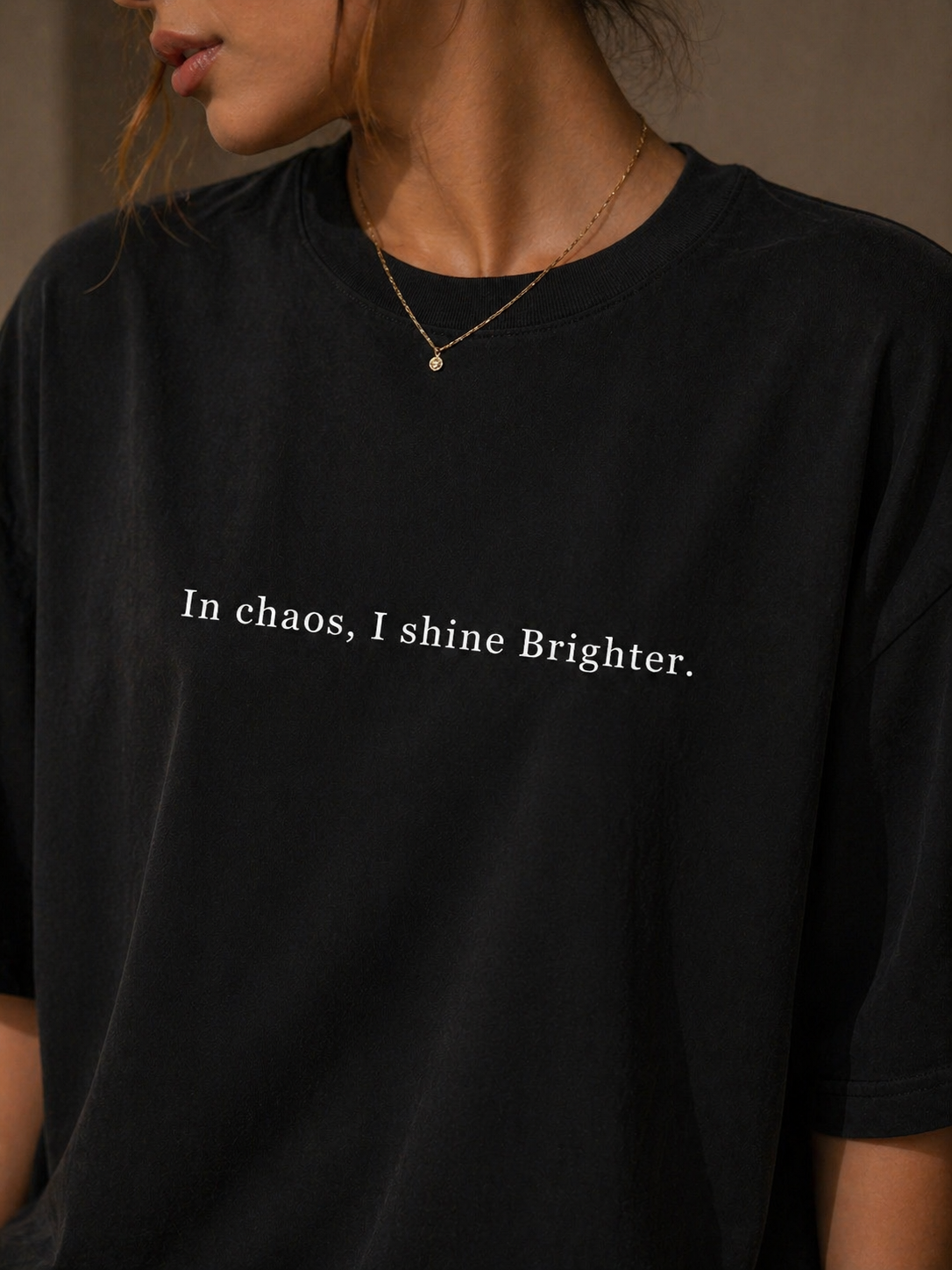 Chaos Oversized T Shirt for Women | Luxury Exclusive Artwork Graphic Oversized T Shirt | Premium Boxy Fit Streetwear Tee