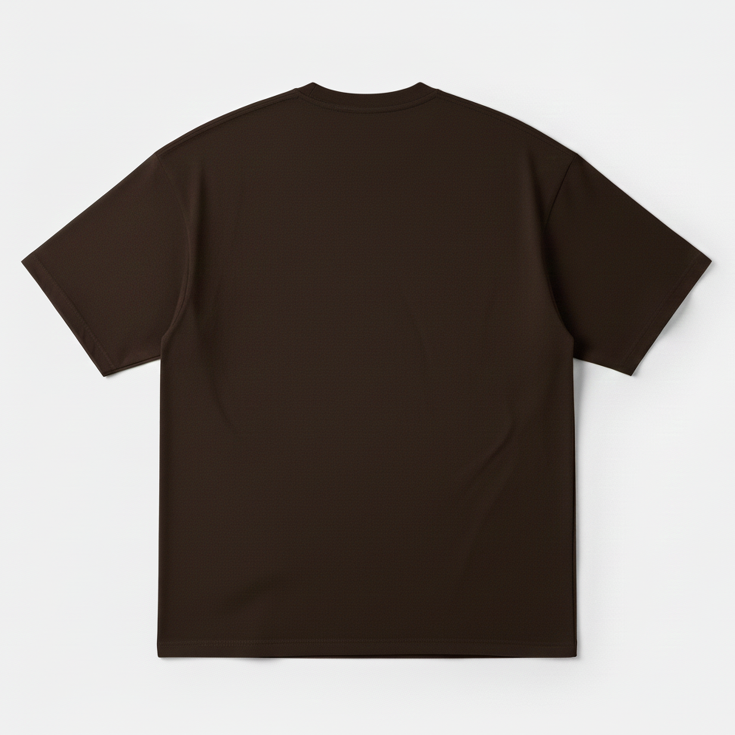 Chocolate Brown Solid Oversized T-Shirt for Women | Premium Heavyweight Cotton | Boxy Fit Solid Tee