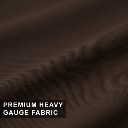 Chocolate Brown Solid Oversized T-Shirt for Women | Premium Heavyweight Cotton | Boxy Fit Solid Tee