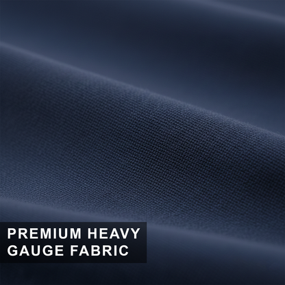 Dark Blue Solid Oversized T-Shirt for Women | Premium Heavyweight Cotton | Boxy Fit Solid Tee