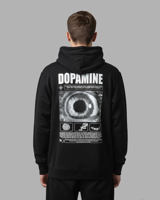 Dopamine Graphic Hoodie for Men | Printed Streetwear Hoodie India