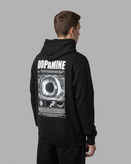 Dopamine Graphic Hoodie for Men | Printed Streetwear Hoodie India