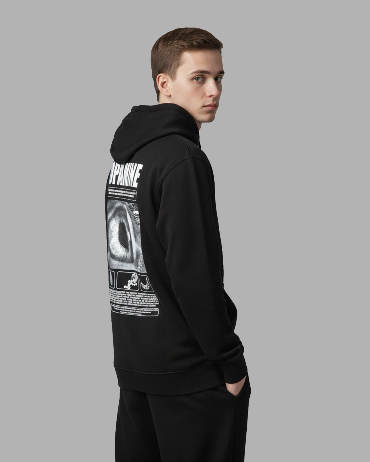 Dopamine Graphic Hoodie for Men | Printed Streetwear Hoodie India