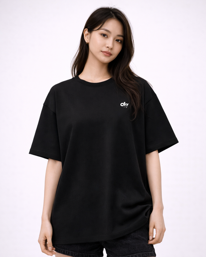 Dragon Phoenix Gothic Black Oversized T-Shirt for Women | Graphic Streetwear T-Shirt
