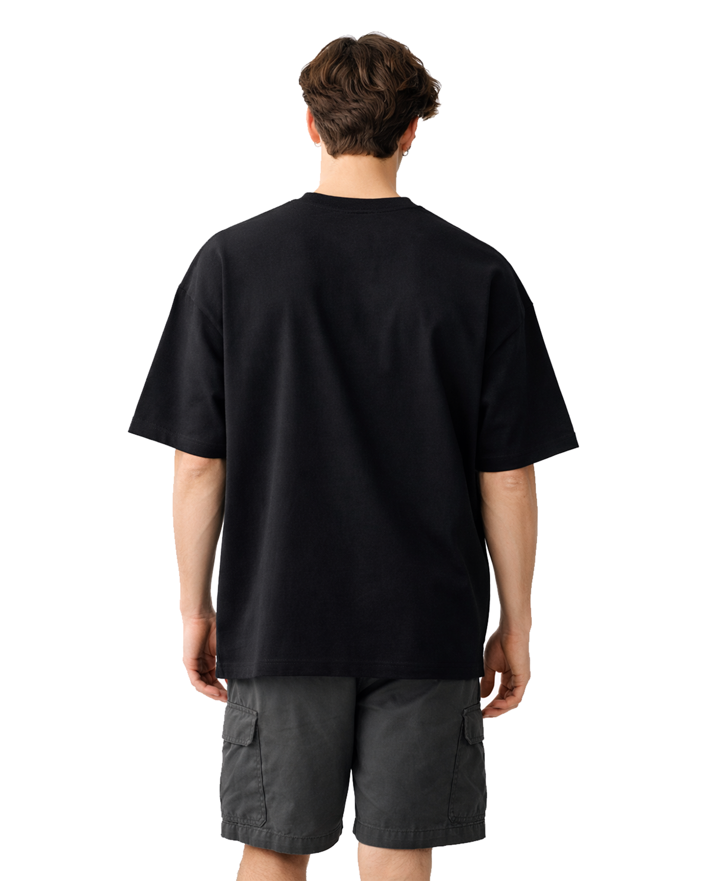 Gothic Eagle Graphic Black Oversized T-Shirt for Men | Premium Streetwear Oversized T Shirt