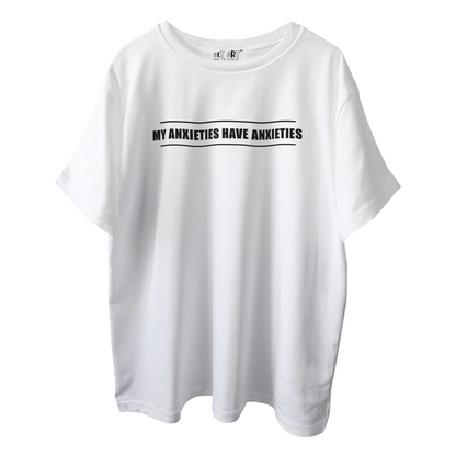 My Anxieties Have Anxieties – White Oversized T-Shirt for Men & Boys
