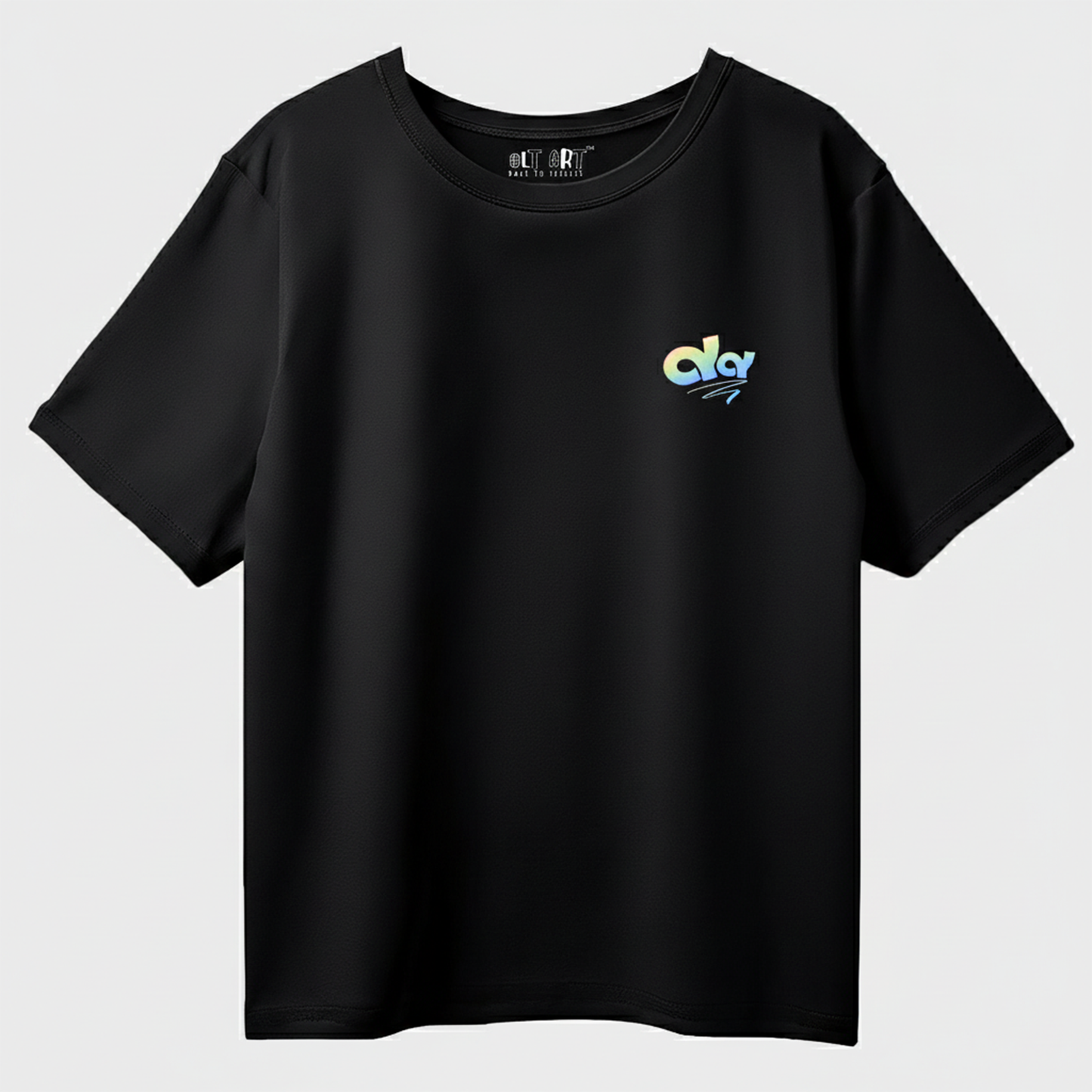 Die Rich Reflective Oversized T-Shirt for Women | Black Streetwear Cotton Tee