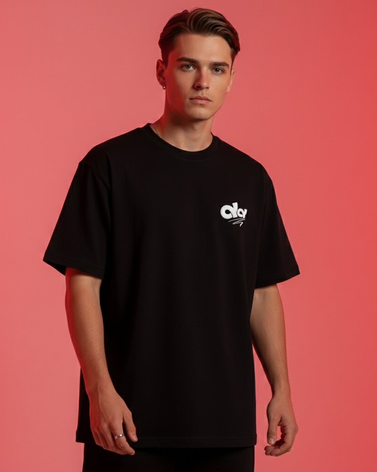 I Want Magic Puff Print Black Oversized T-Shirt for Men | 3D Raised Streetwear Graphic Tee