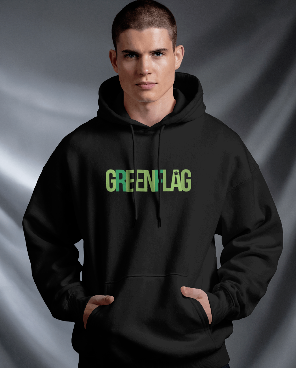 Green Flag Graphic Hoodie for Men | Funny Streetwear Hoodie India