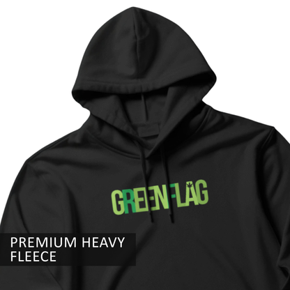 Green Flag Graphic Hoodie for Women | Funny Streetwear Hoodie India