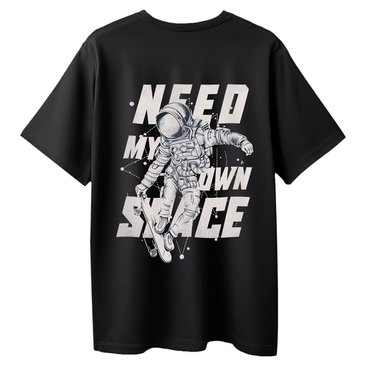 I Need Some Space Astronaut Graphic Printed Oversized T-Shirt for Men