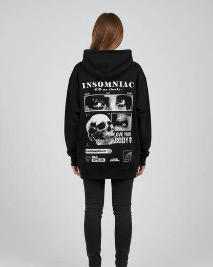 Insomniac Hoodie for Women | Graphic Hoodie for Girls India