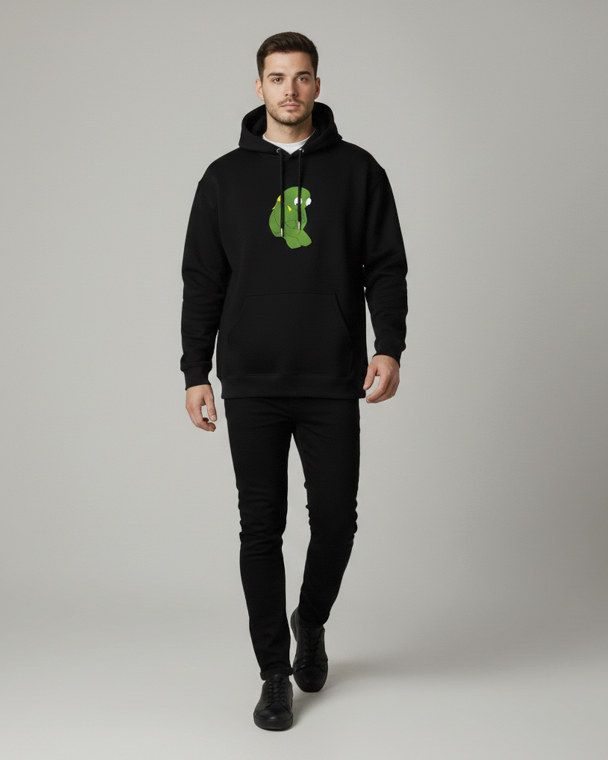 Kermit The Frog Hoodie for Men | Black Graphic Hoodie India