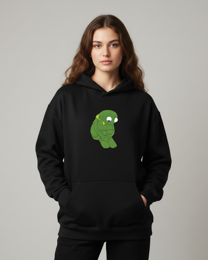 Kermit The Frog Hoodie for Women | Black Graphic Hoodie India