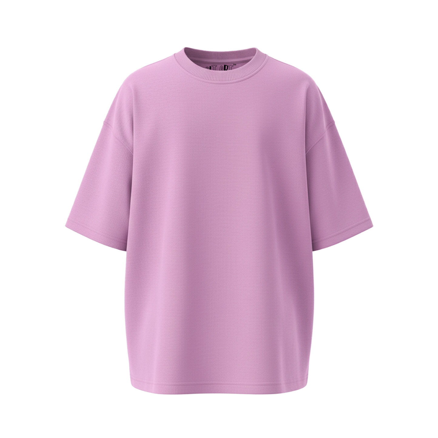 Solid Lavender Oversized T-Shirt for Men | Plain Cotton Streetwear Oversized Tee