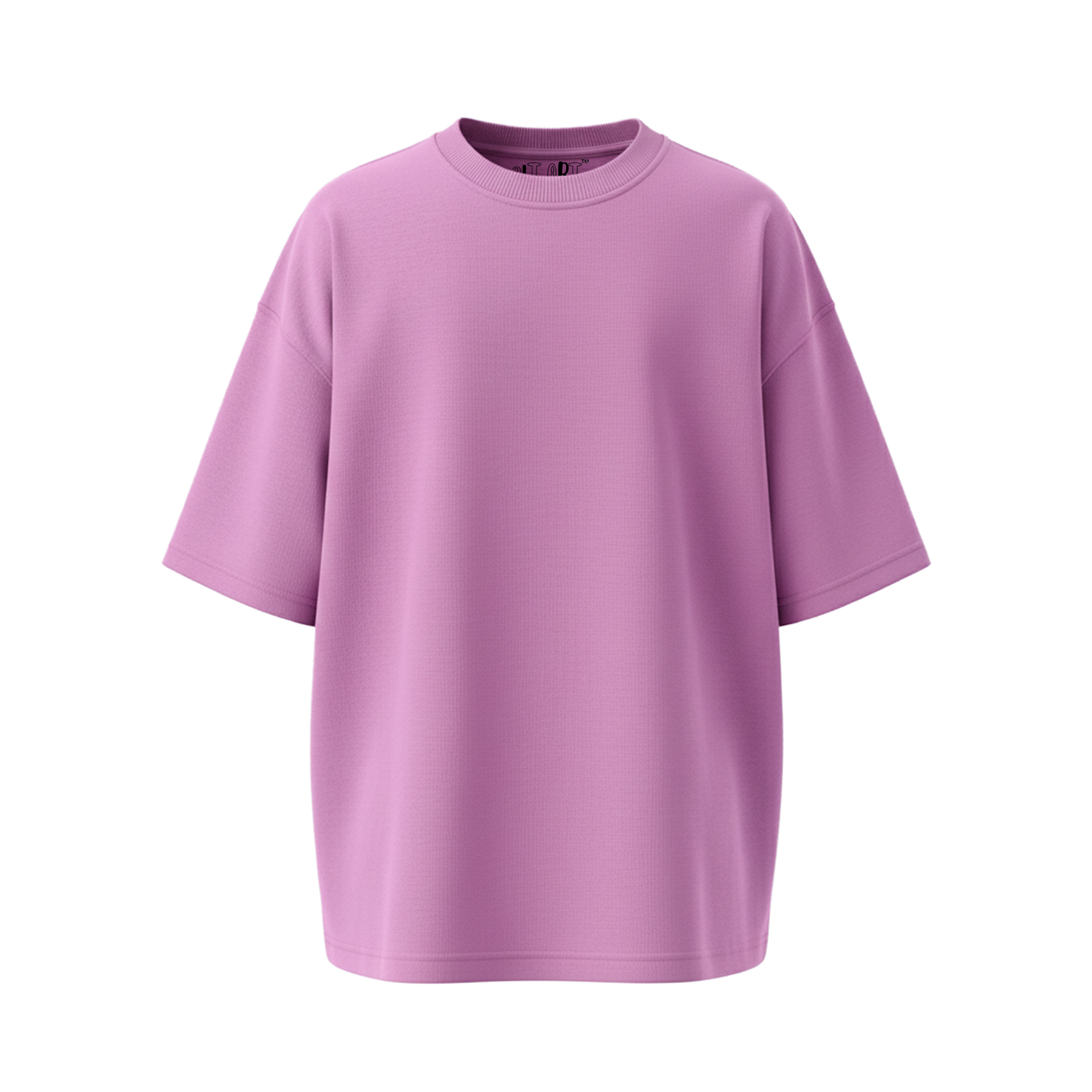 Solid Lavender Oversized T-Shirt for Women | Pure Cotton Streetwear Oversized Tee
