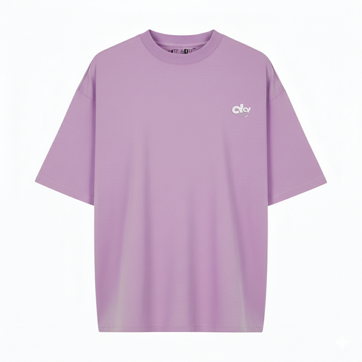 Wolf Graphic Oversized T-Shirt for Women | Lavender Streetwear Cotton Tee